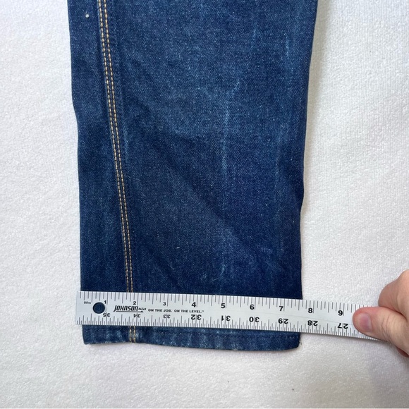 Jordache Vintage 80’s Straight Leg Jeans Womens 6 Blue Thick Denim 2596 - Picture 10 of 14